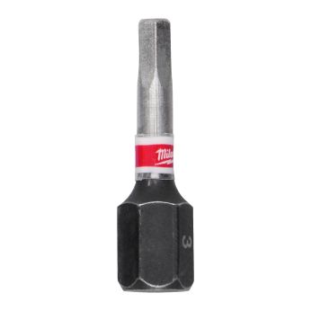 MILWAUKEE Šroubovací bity HEX 3 x 25 mm SHOCKWAVE Impact Duty (3 ks)4932500379