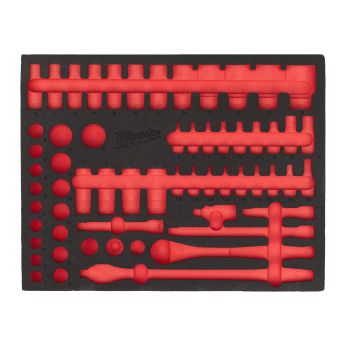 MILWAUKEE Náhradní pěnová vložka pro sadu otevřených a očkových klíčů – 36 ks 4932500764