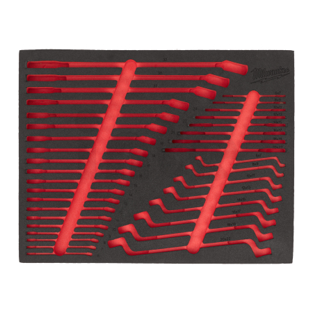 MILWAUKEE Náhradní pěnová vložka pro 36dílnou sadu klíčů, svítilen, řezacích a měřicích nástrojů 4932500765