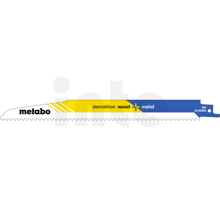 METABO 5 plátků pro pily ocasky "demolition wood + metal" 225 x 1,6 mm, BiM, 4,3 mm/ 6 TPI 631926000