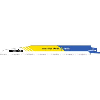 METABO 5 plátků pro pily ocasky "demolition wood + metal" 225 x 1,6 mm, BiM, 4,3 mm/ 6 TPI 631926000