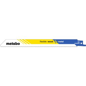 METABO 5 plátků pro pily ocasky "flexible wood + metal" 200 x 0,9 mm, BiM, 2,5 mm/ 10 TPI 631932000