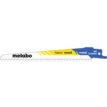 METABO 5 plátků pro pily ocasky "heavy wood + metal" 150 x 1,25 mm, BiM, 3,2 mm/ 5,1 TPI 631984000