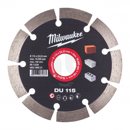 MILWAUKEE Diamantový kotouč  DU 115 x 22,2 mm 4932399521