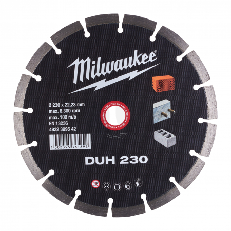 MILWAUKEE Diamantový kotouč  DUH 230 x 22,2 mm 4932399542