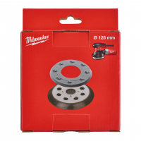 MILWAUKEE Podkladová deska ⌀ 125 mm, 8 otvorů. V sadě s náhradním gumovým prstencem 4932430091