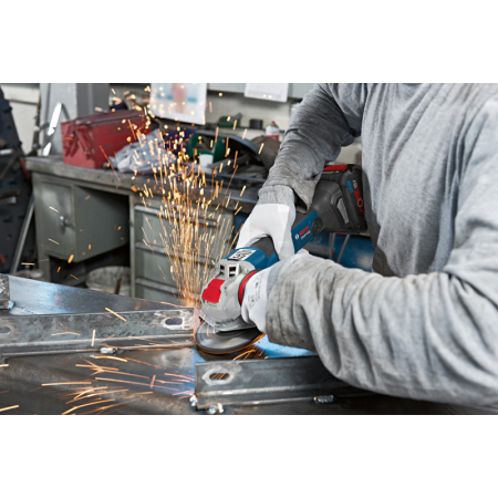 BOSCH Akumulátorová úhlová bruska 125 mm s X-LOCK GWX 18V-10 06017B0100