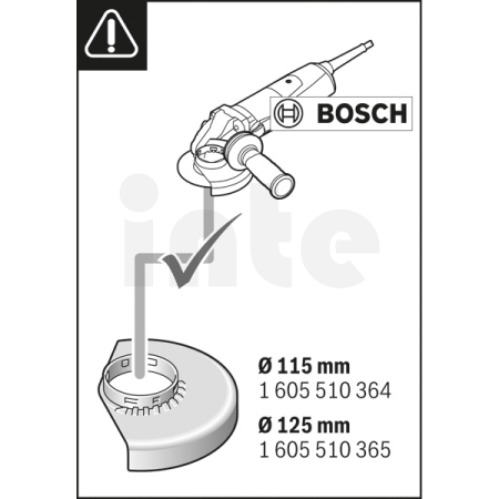 BOSCH Systémové příslušenství GDE 115/125 FC-T 1600A003DK