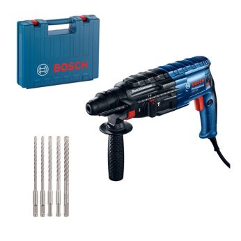 BOSCH  Profesionální sada: vrtací kladivo GBH 240 + sada SDS plus v kufříku 0615990M99