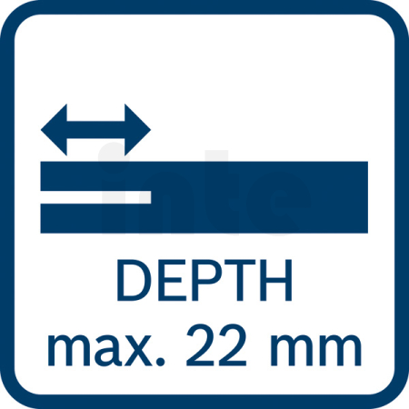 BOSCH Frézka na drážky plochých čepů GFF 18V-22 0601620100