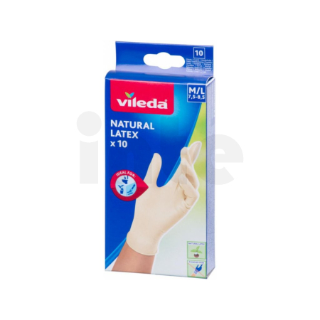 Vileda Natural Latex rukavice M/L 10ks