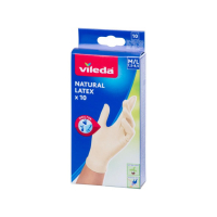 Vileda Natural Latex rukavice M/L 10ks