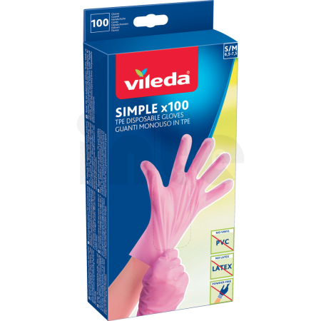 Vileda Simple rukavice S/M 100ks