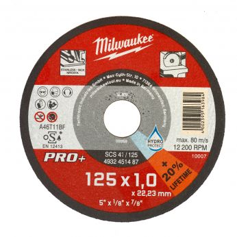 MILWAUKEE CutWSCS 41/125X1 PRO+ řezný kotouč - 1ks 4932451487