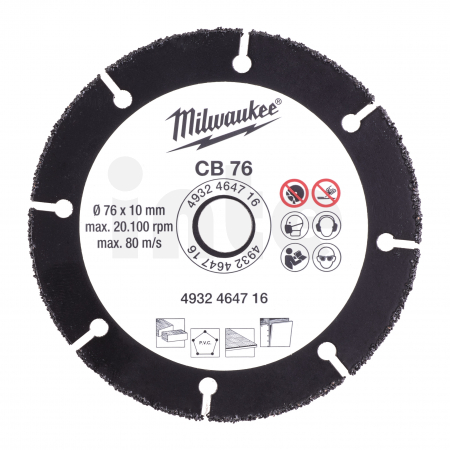 MILWAUKEE Karbidový kotouč 76mm pro M12 FCOT 4932464716