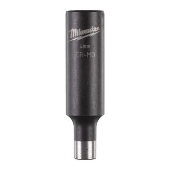 MILWAUKEE Průmyslová hlavice SHOCKWAVE™ IMPACT DUTY ¼″ HEX 4 mm prodloužená 4932472283