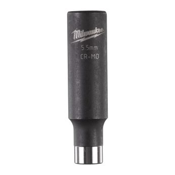 MILWAUKEE Průmyslová hlavice SHOCKWAVE™ IMPACT DUTY ¼″ HEX 5,5 mm prodloužená 4932472286