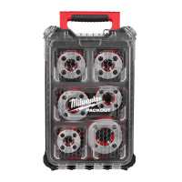 MILWAUKEE Sada závitořezných hlav FPT2HK BSPT z legované oceli v kufru PACKOUT™, 6 ks 4932480249