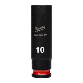 MILWAUKEE Průmyslové hlavice Shockwave 1/4" HEX 10mm dlouhé 4932480259