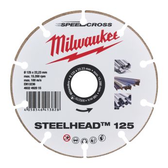 MILWAUKEE Diamantový kotouč STEELHEAD 125mm - 1ks 4058546413828