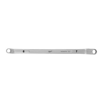 MILWAUKEE Vyhnutý oboustranný očkový klíč 6x7mm 4932492739