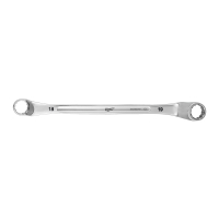 MILWAUKEE Vyhnutý oboustranný očkový klíč 18x19mm 4932492747