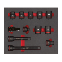 MILWAUKEE Pěnová vložka s 3/4" Impact Duty nástrčnými klíči - 12ks 4932493396