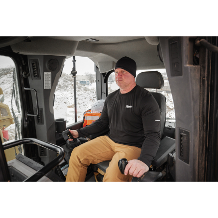 MILWAUKEE WORKSKIN CWB LS BL S spodní triko do chladného počasí s dlouhým rukávem černé, velikost S 4932498283