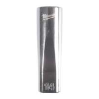 MILWAUKEE ⅜″ prodloužený nástrčný klíč metrický standardní 12-bodový - 14 mm 4932498818
