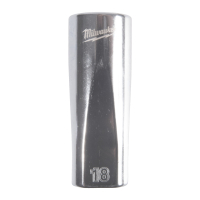 MILWAUKEE ⅜″ prodloužený nástrčný klíč metrický standardní 12-bodový - 18 mm 4932498822