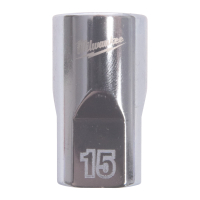 MILWAUKEE ½″ nástrčný klíč metrický standardní 12-hranový 15 mm 4932498825