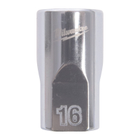 MILWAUKEE ½″ nástrčný klíč metrický standardní 12-hranový 16 mm 4932498826