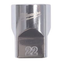MILWAUKEE ½″ nástrčný klíč metrický standardní 12-hranový 22 mm 4932498832