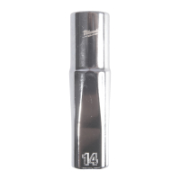MILWAUKEE 1/2" prodloužená nástrčná hlavice 12-hranná, metrická, 14 mm 4932498835