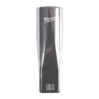 MILWAUKEE 1/2" prodloužená nástrčná hlavice 12-hranná, metrická, 18 mm 4932498839