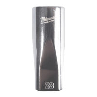 MILWAUKEE 1/2" prodloužená nástrčná hlavice 12-hranná, metrická, 23 mm 4932498844