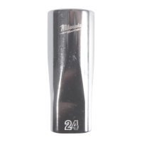 MILWAUKEE 1/2" prodloužená nástrčná hlavice 12-hranná, metrická, 24 mm 4932498845