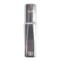 MILWAUKEE 1/2" prodloužená nástrčná hlavice 12-hranná, metrická, 13 mm 4932499118