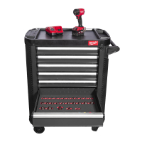MILWAUKEE Plně vybavená sada nářadí – 246 ks v šedé dílenské ocelové skříni TOOLGUARD™ 30″ / 78 cm, verze EU Premium 4932500743