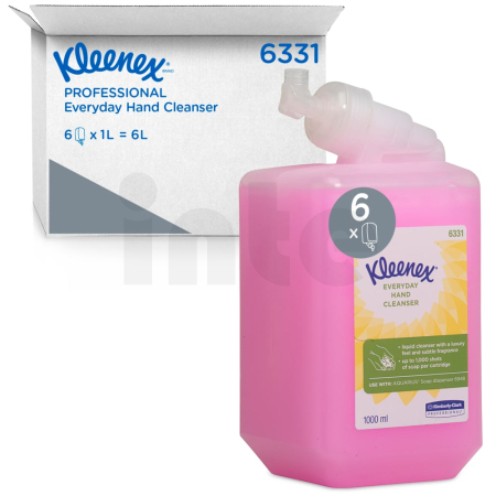 KIMBERLY-CLARK PROFESSIONAL KLEENEX Tekuté mýdlo pro každodenní použití 6 x 1 l, 6331