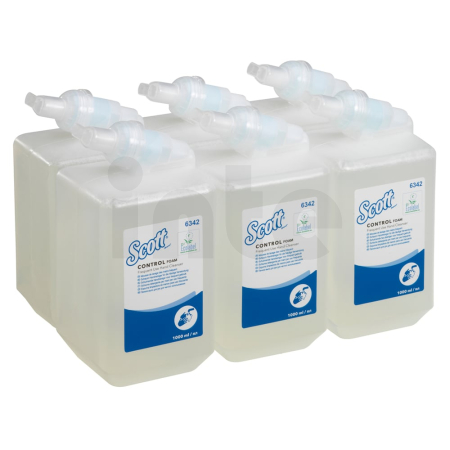 KIMBERLY-CLARK PROFESSIONAL Scott Control Foam Čistící pěna na ruce pro časté použití, 6 x 1 l 6342