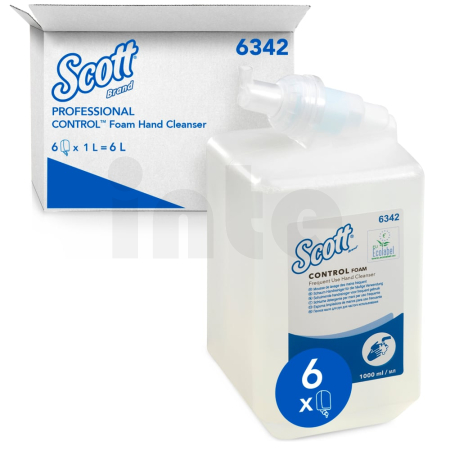 KIMBERLY-CLARK PROFESSIONAL Scott Control Foam Čistící pěna na ruce pro časté použití, 6 x 1 l 6342