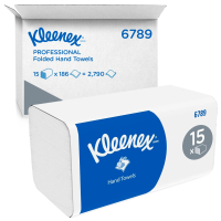 KIMBERLY-CLARK PROFESSIONAL Kleenex Interfold Ručníky 15 balení x 186 ks, 6789