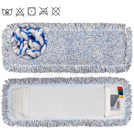 SPRINTUS - BLUESTAR Kapsový mop z mikrovlákna 40 cm, bílo/modrý 301227