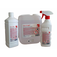 MPD Guttar, alkoholový prostředek pro rychlou dezinfekci ploch, PE láhev bez rozp. - 1 l
