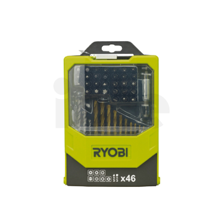 RYOBI - 46 ks sada vrtáků a šroubovacích bitů - barva - RAK46MiX 5132002698