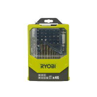 RYOBI - 46 ks sada vrtáků a šroubovacích bitů - barva - RAK46MiX 5132002698