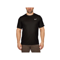 MILWAUKEE Funkční triko s krátkým rukávem, černé - S 4932493063