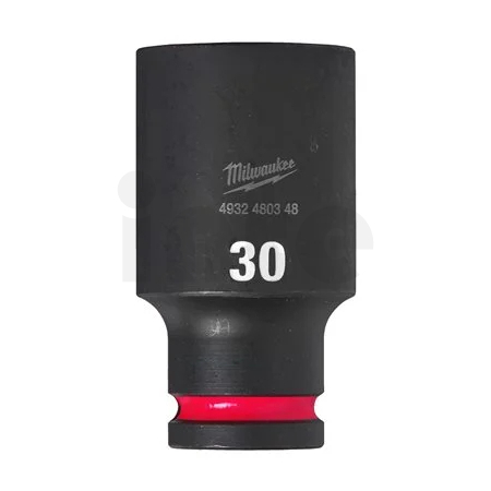 MILWAUKEE Průmyslová hlavice Shockwave 1/2" HEX 30mm prodloužená 4932480348