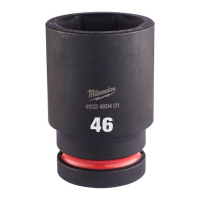 MILWAUKEE Průmyslová hlavice Shockwave 3/4" HEX 46mm prodloužená 4932480401